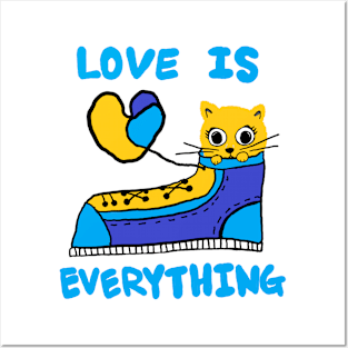 love is everything, lovely cat Posters and Art